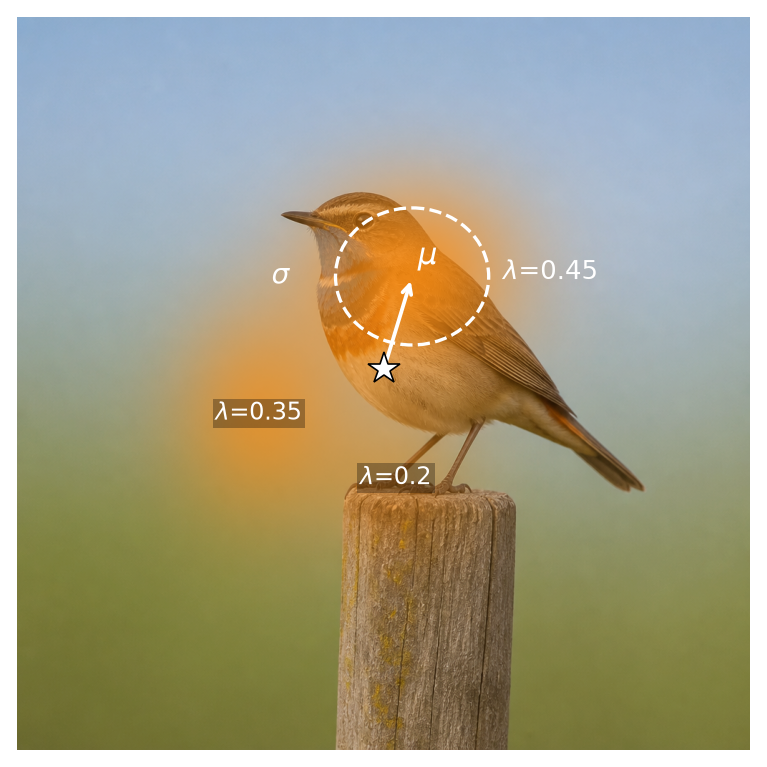Anatomy of a Gaussian attention head